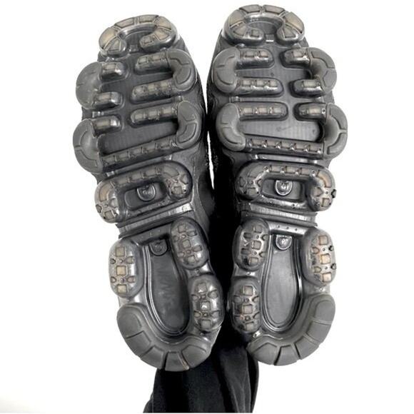 Nike Vapormax Flyknit SE Black Grey Laceless Size 8.5 - Picture 11 of 12